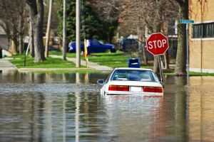 Flood Scene in Bay Area, CA Provided by Simon Insurance Agency
